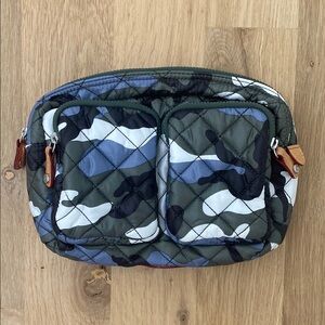 MZ Wallace Large Savoy Cosmetic bag pouch Ocean Camo